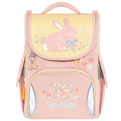 Ghiozdan neechipat, Tiger Family, Nature Quest, Bows and Bunny