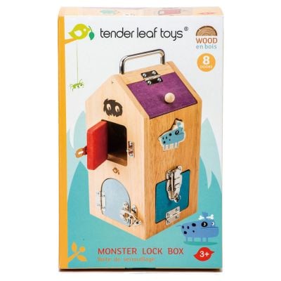 N00008341_001 191856083412 Monstruletii din cutia incuiata din lemn premium, Tender Leaf Toys