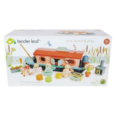 N00008389_001 191856083894 Barca familiei de vidre din lemn premium, Tender Leaf Toys