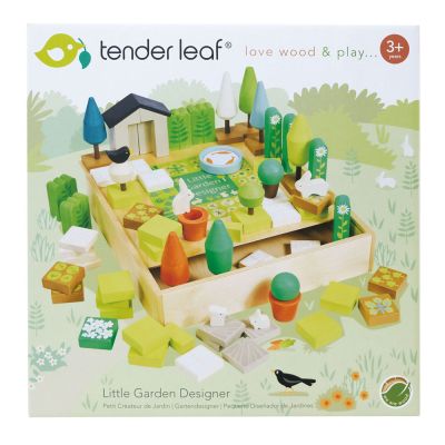 N00008488_001 191856084884 Mica gradina din lemn premium, Tender Leaf Toys, 67 piese