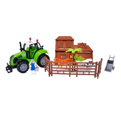 INT7761_002w 5949033917761 Tractor si mini-ferma cu animale, Farmer Toys, Cool Machines