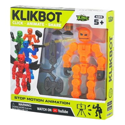 TST1600 Figurina Robot articulat transformabil KlikBot, Orange