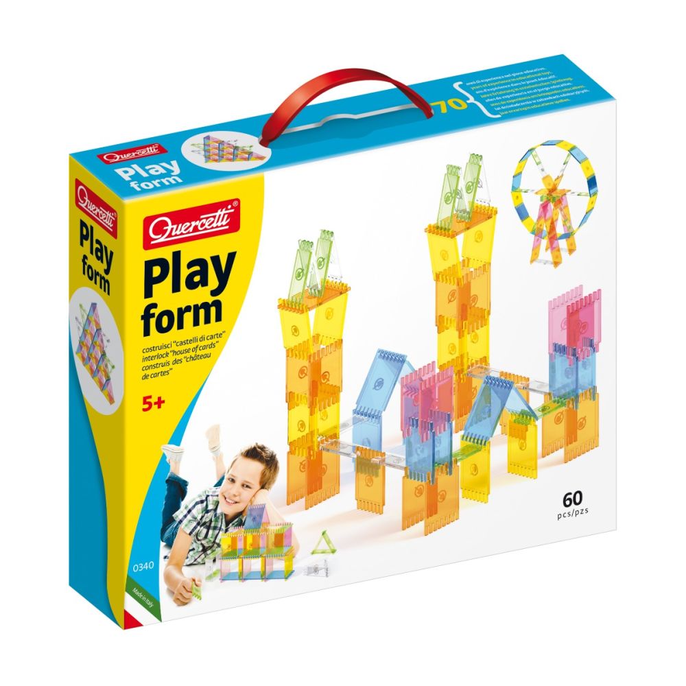 Set de constructie, Quercetti, Playform, 60 piese