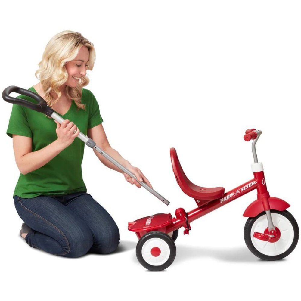 Tricicleta 3 in 1, Radio Flyer, Stroll 'N Trike, Rosu