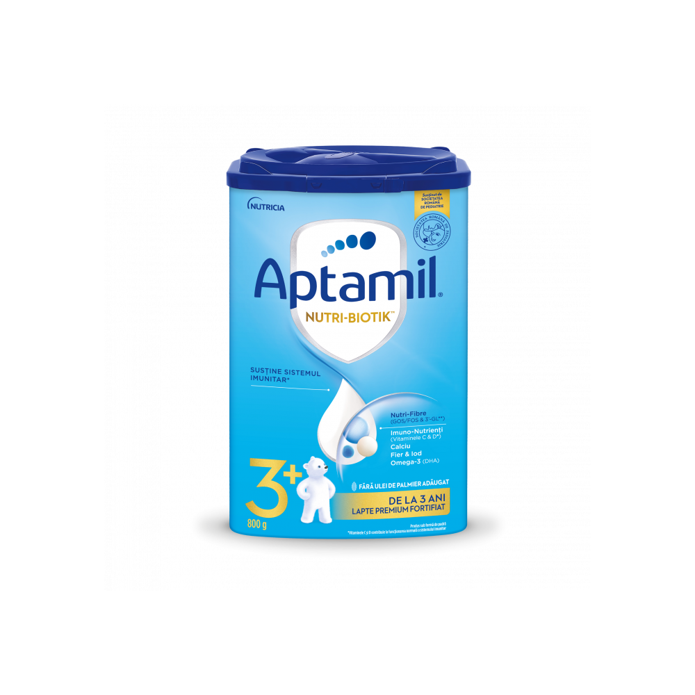 Lapte praf Nutricia Aptamil Junior 3+, 800 g, de la 3 ani