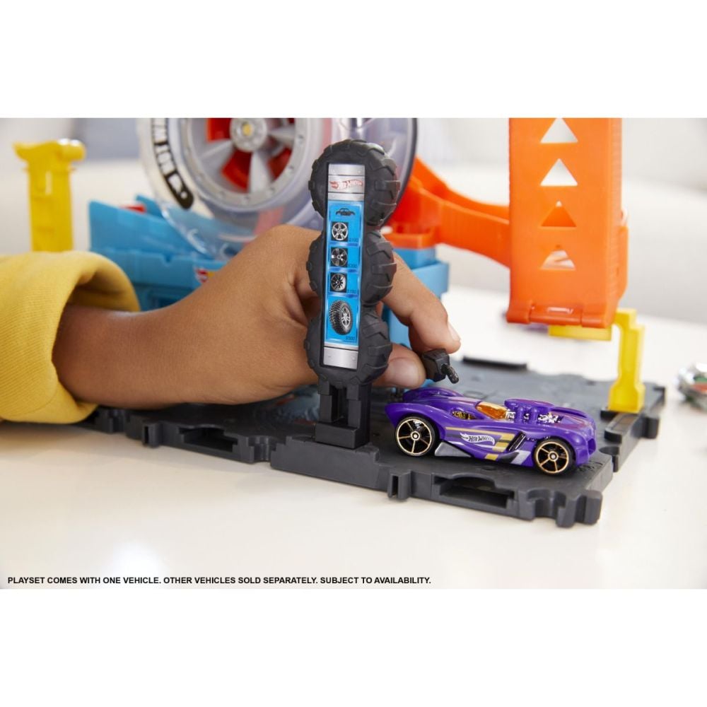 Set de joaca Hot Wheels City, Atelierul de pneuri | Noriel