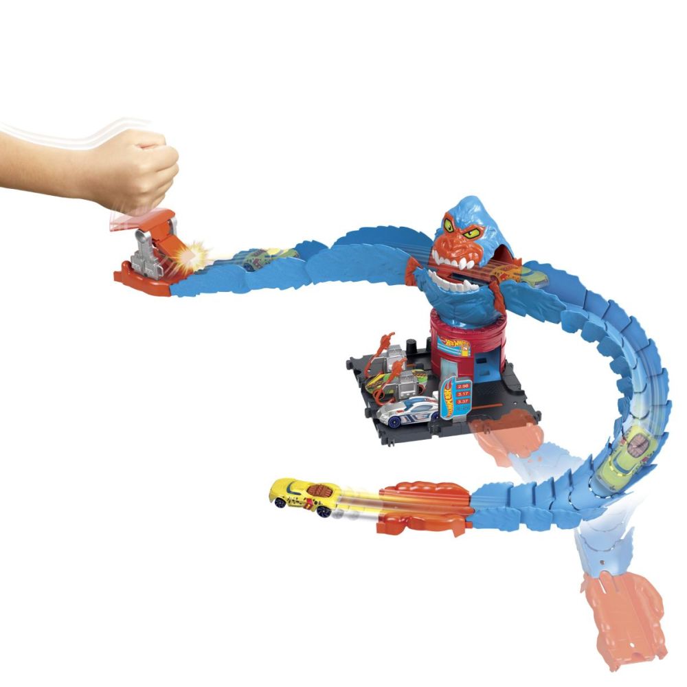 Set de joaca, Hot Wheels, Atacul din oras, Gorilla Attack, HDR30