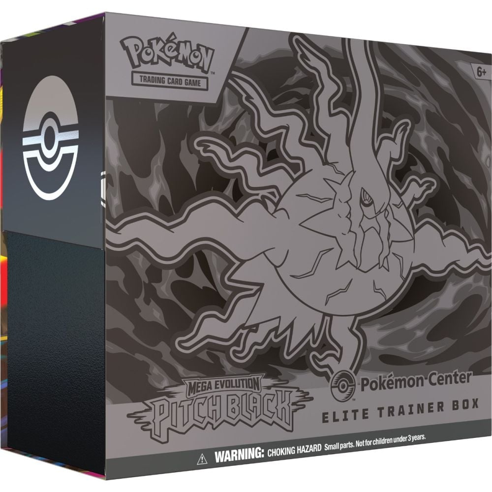 Set carti de joc, Pokemon TCG, Mega Evolution, Pitch Black, Elite Trainer Box
