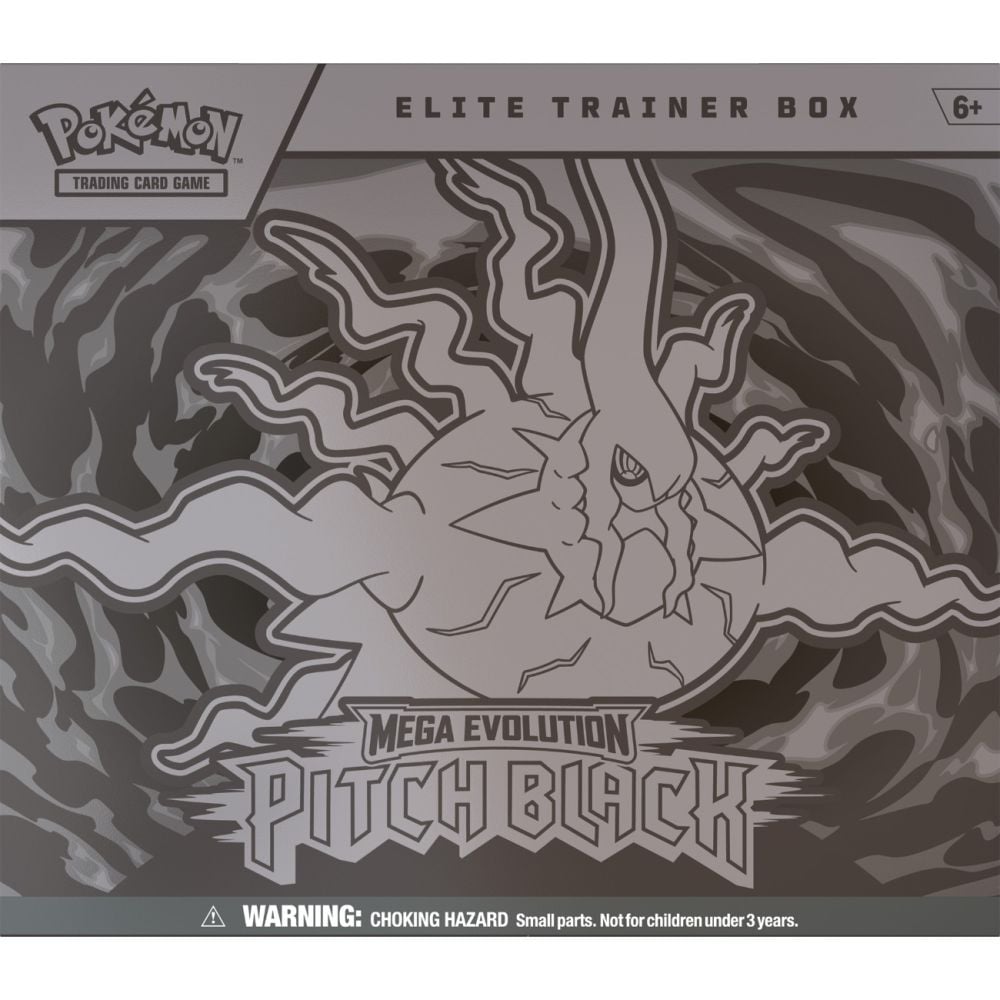 Set carti de joc, Pokemon TCG, Mega Evolution, Pitch Black, Elite Trainer Box