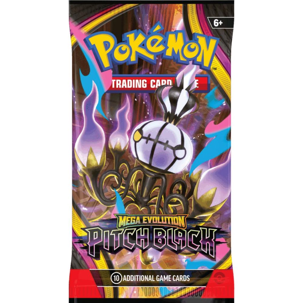 Set carti de joc, Pokemon TCG, Mega Evolution, Pitch Black, Booster