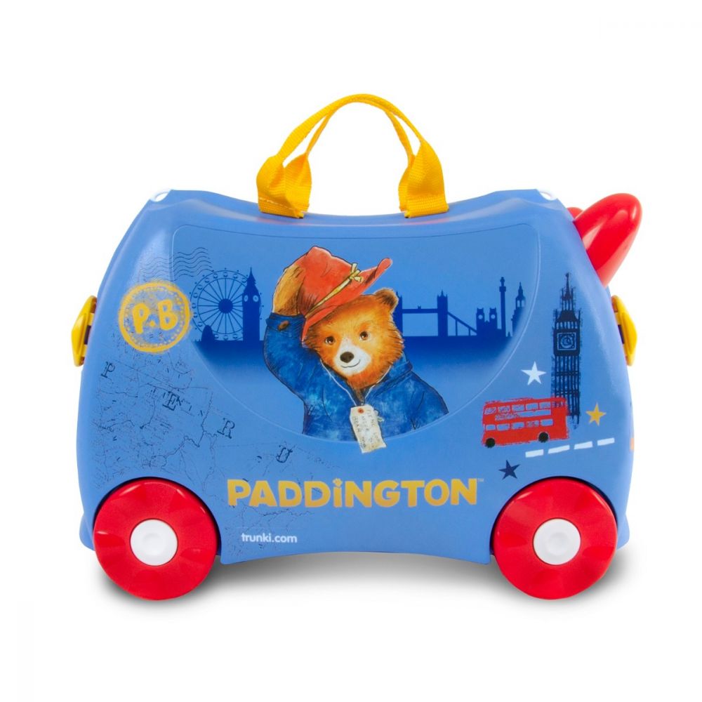 Valiza pentru copii Trunki Ride-On Paddington, Albastru