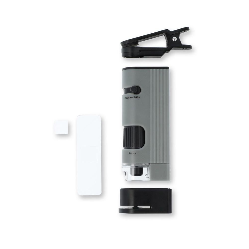 Microscop portabil cu adaptor pentru smartphone, Carson, marire 120 -240x, MicroPic