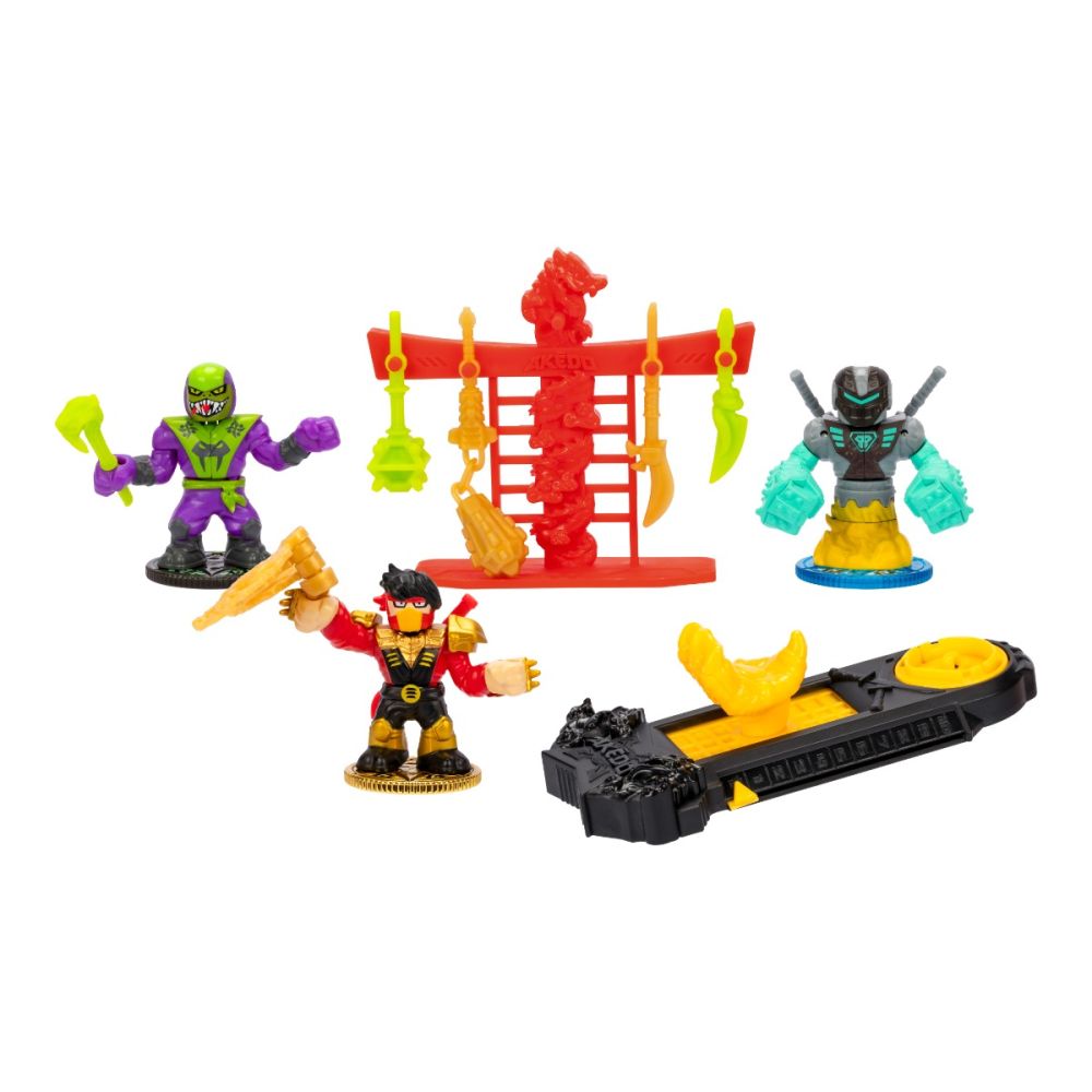 Set 3 figurine, Akedo, Ninja Fury, Strikes Chux, S7 W1 | Noriel