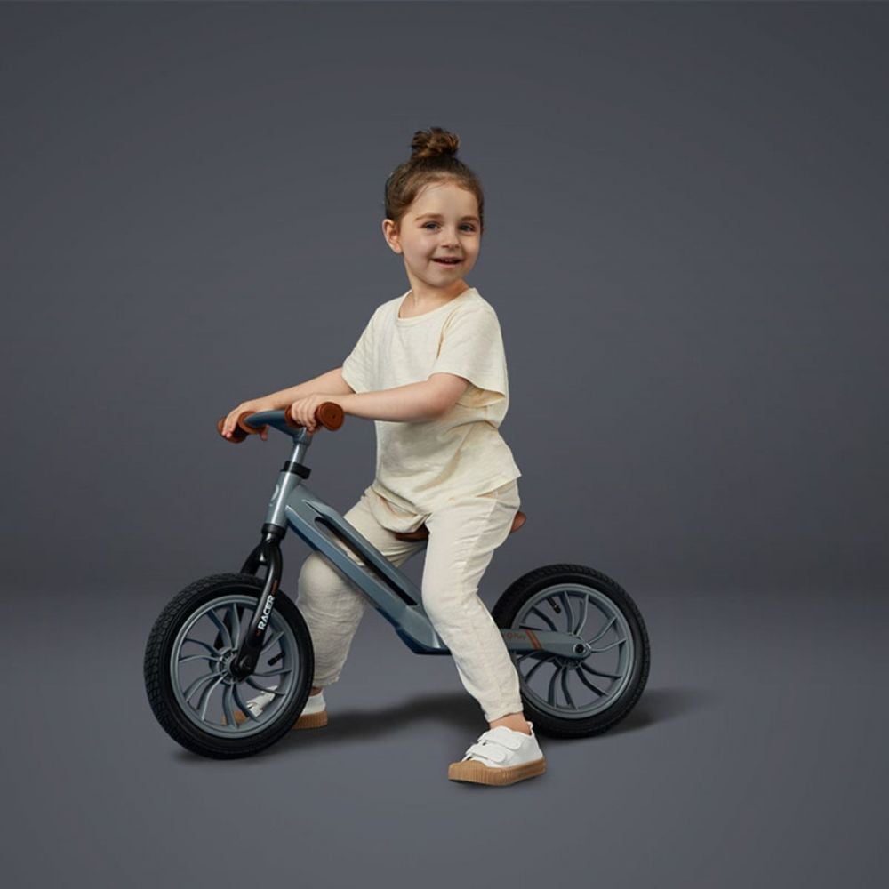 Bicicleta fara pedale DHS Baby Qplay Racer, Gri,12 inch