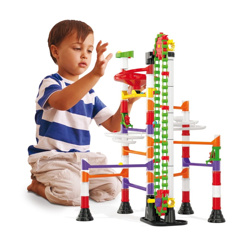 Set de constructie, Quercetti, Migoga Marble Run Elevator, 150 piese