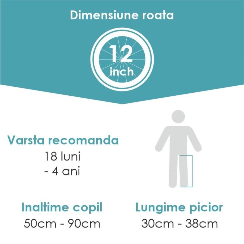 Bicicleta fara pedale, Qplay Racer, Negru-Rosu, 12 inch