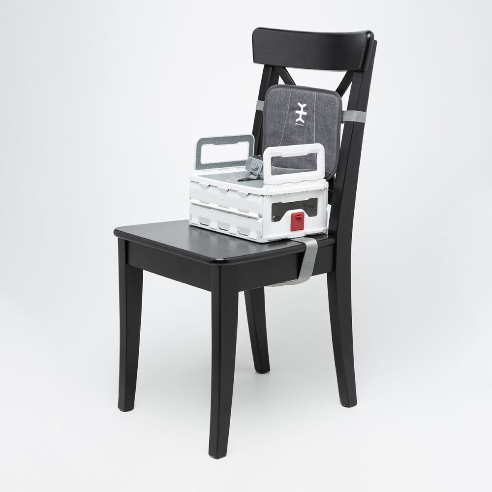 Scaun de masa ultra-pliabil Nikidom Flat Pack Booster, Gri