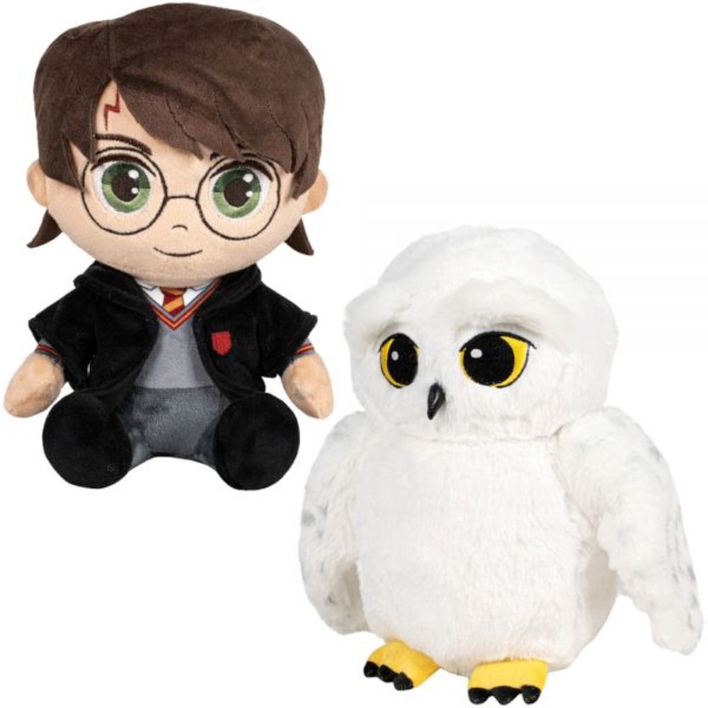 Set 2 jucarii de plus, Play by Play, Harry Potter si Hedwig, 16 cm