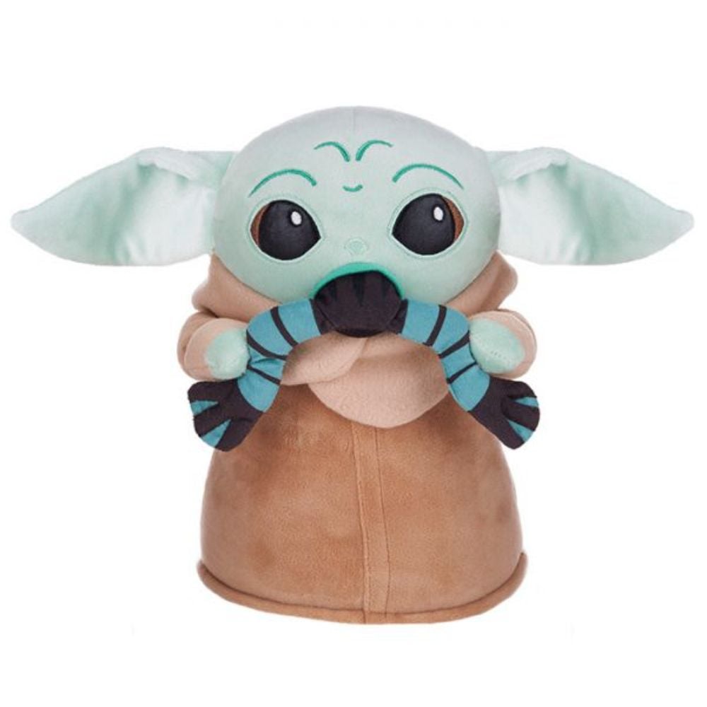 Jucarie de plus, Play by Play, Baby Yoda cu broasca, Star Wars, 28 cm