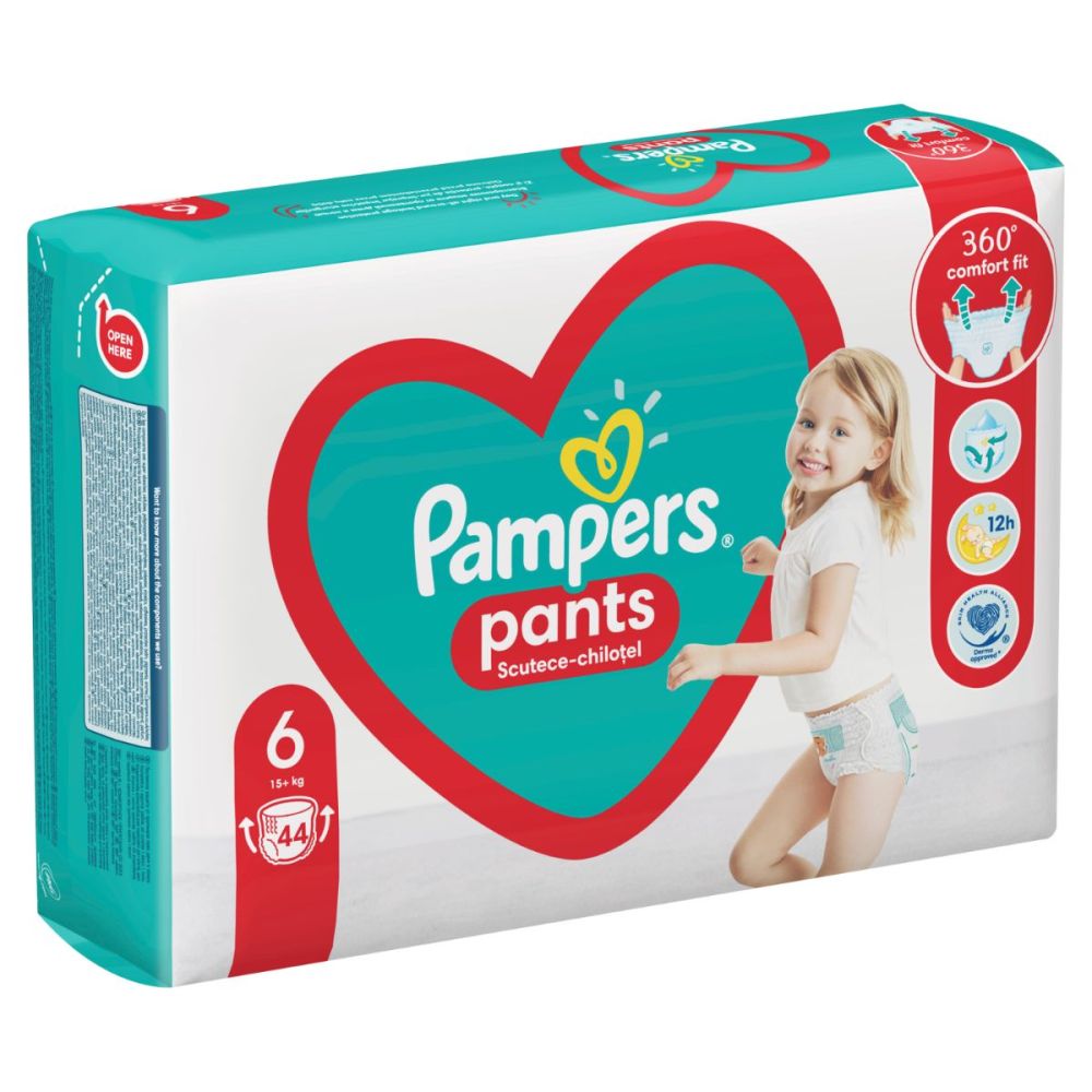 Scutece Pampers 6 Chilotel Act Baby, 15+ kg, 44 buc