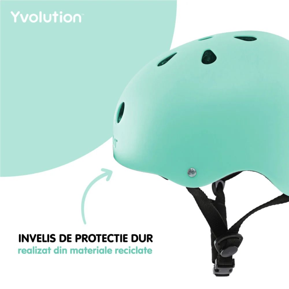 Casca de protectie 44-52 cm, Yvolution, Green