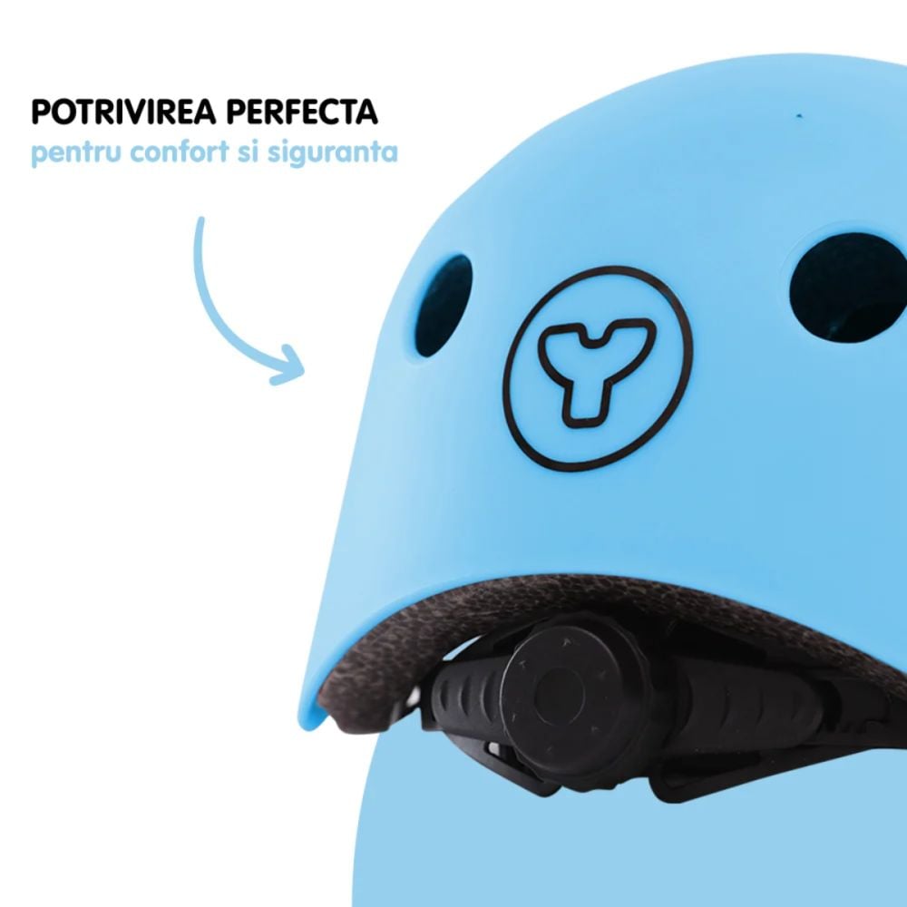 Casca de protectie 44-52 cm, Yvolution, Blue