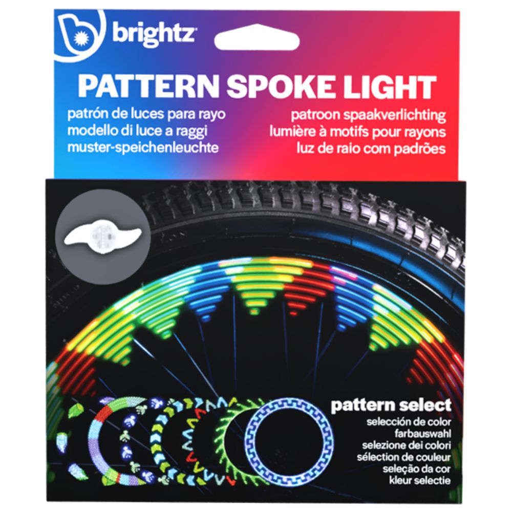Lumina LED cu efecte animate pentru spite bicicleta, Brightz, Shapebrightz