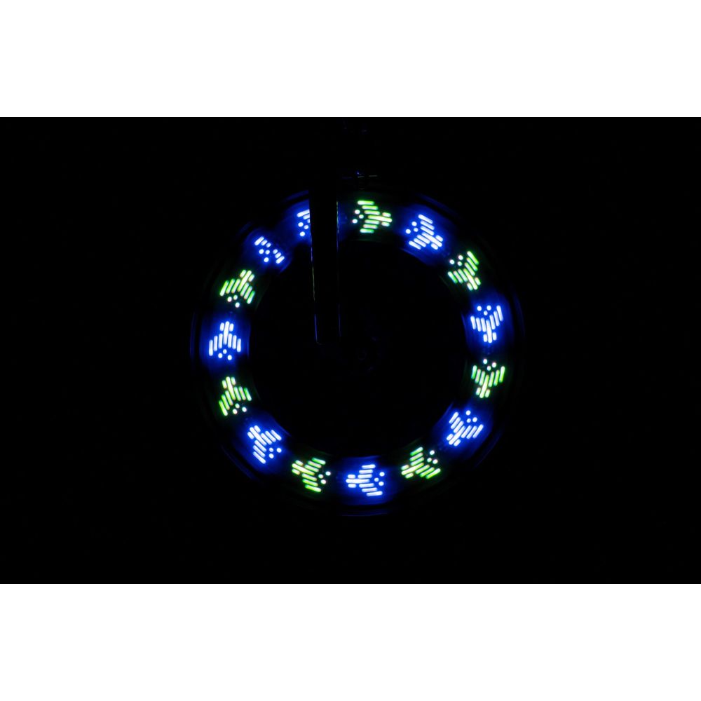 Lumina LED cu efecte animate pentru spite bicicleta, Brightz, Shapebrightz