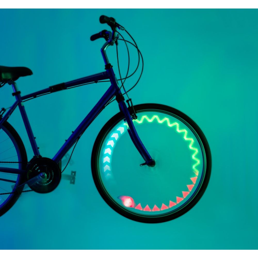Lumina LED cu efecte animate pentru spite bicicleta, Brightz, Shapebrightz