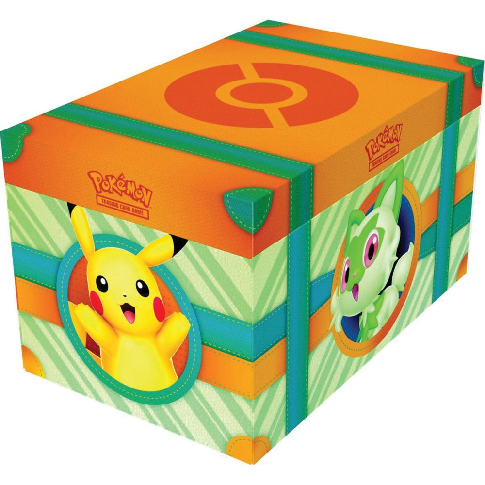 Set carti de joc in cutie, Pokemon TCG, Paldea Adventure Chest