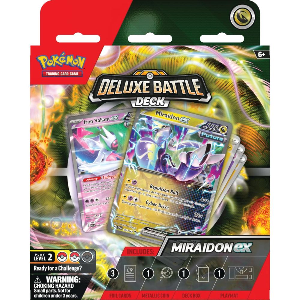 Set carti de joc, Pokemon TCG, Miraidon Ex and Koraidon Ex Deluxe