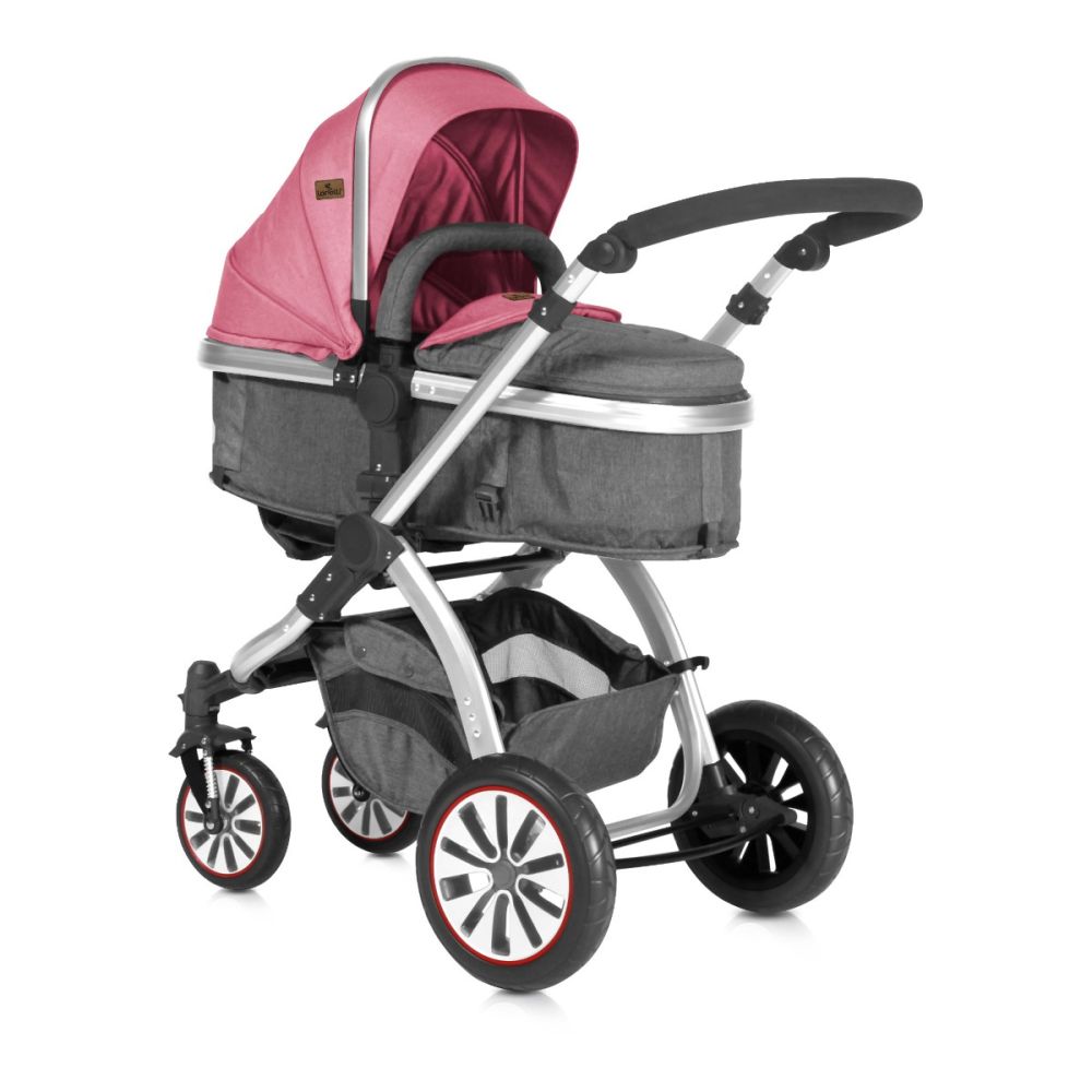 Carucior Lorelli Sistem 2 in 1 Rose and Grey Princess