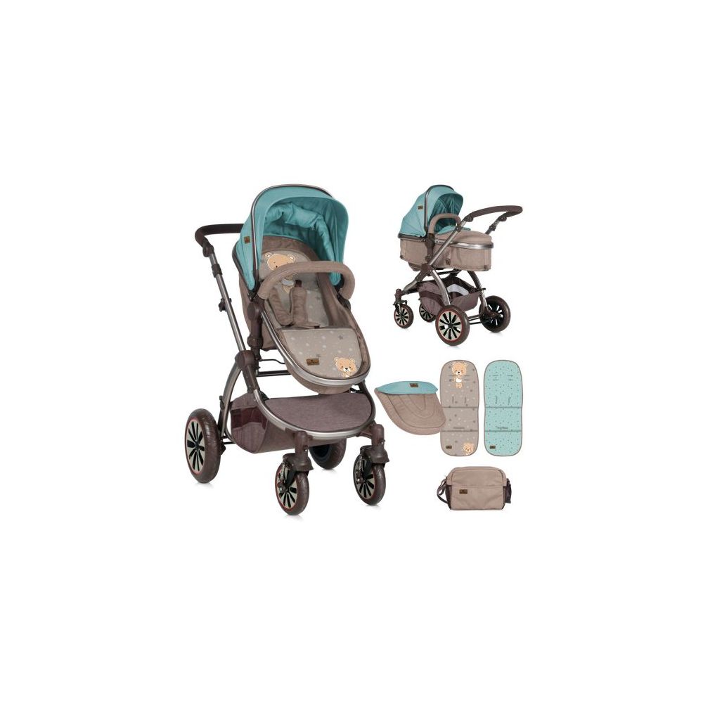Carucior Lorelli Sistem 2 in 1 Beige Green Bear