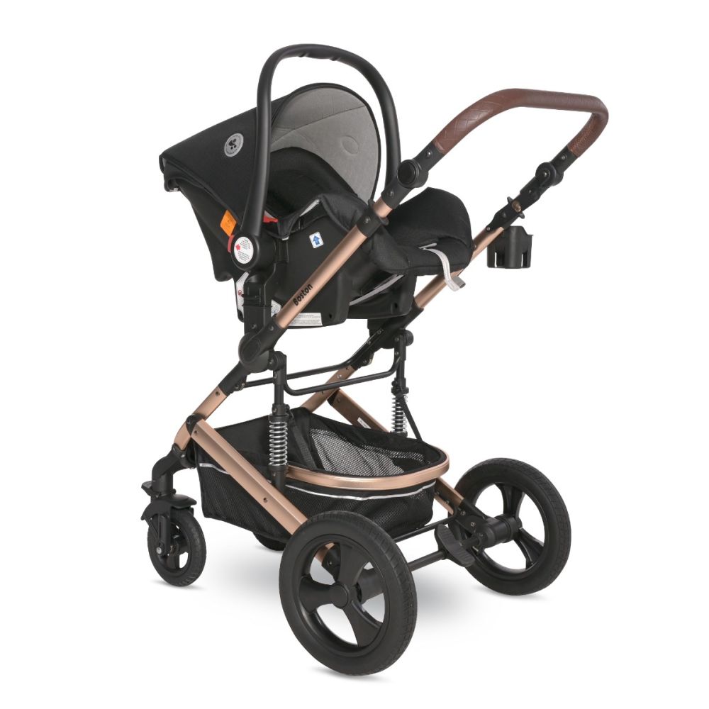 Carucior set transformabil Lorelli Boston, pana la 22 kg, Black