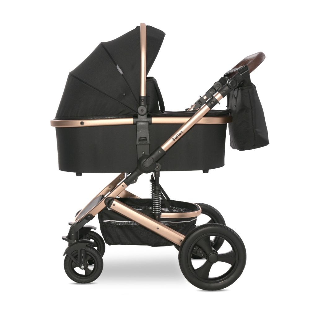 Carucior set transformabil Lorelli Boston, pana la 22 kg, Black