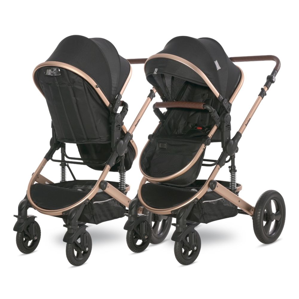 Carucior set transformabil Lorelli Boston, pana la 22 kg, Black