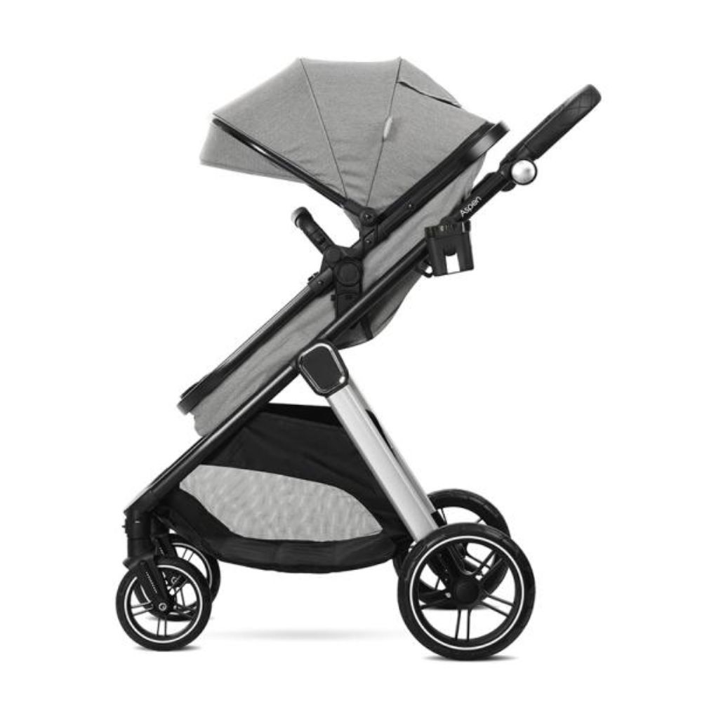 Carucior set 3 in 1, Lorelli Aspen, pana la 22 kg, Grey