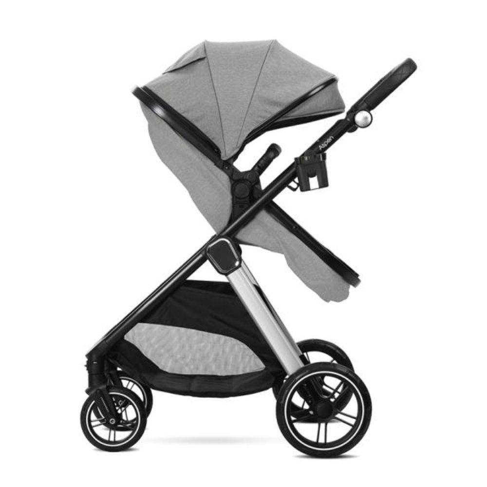 Carucior set 3 in 1, Lorelli Aspen, pana la 22 kg, Grey