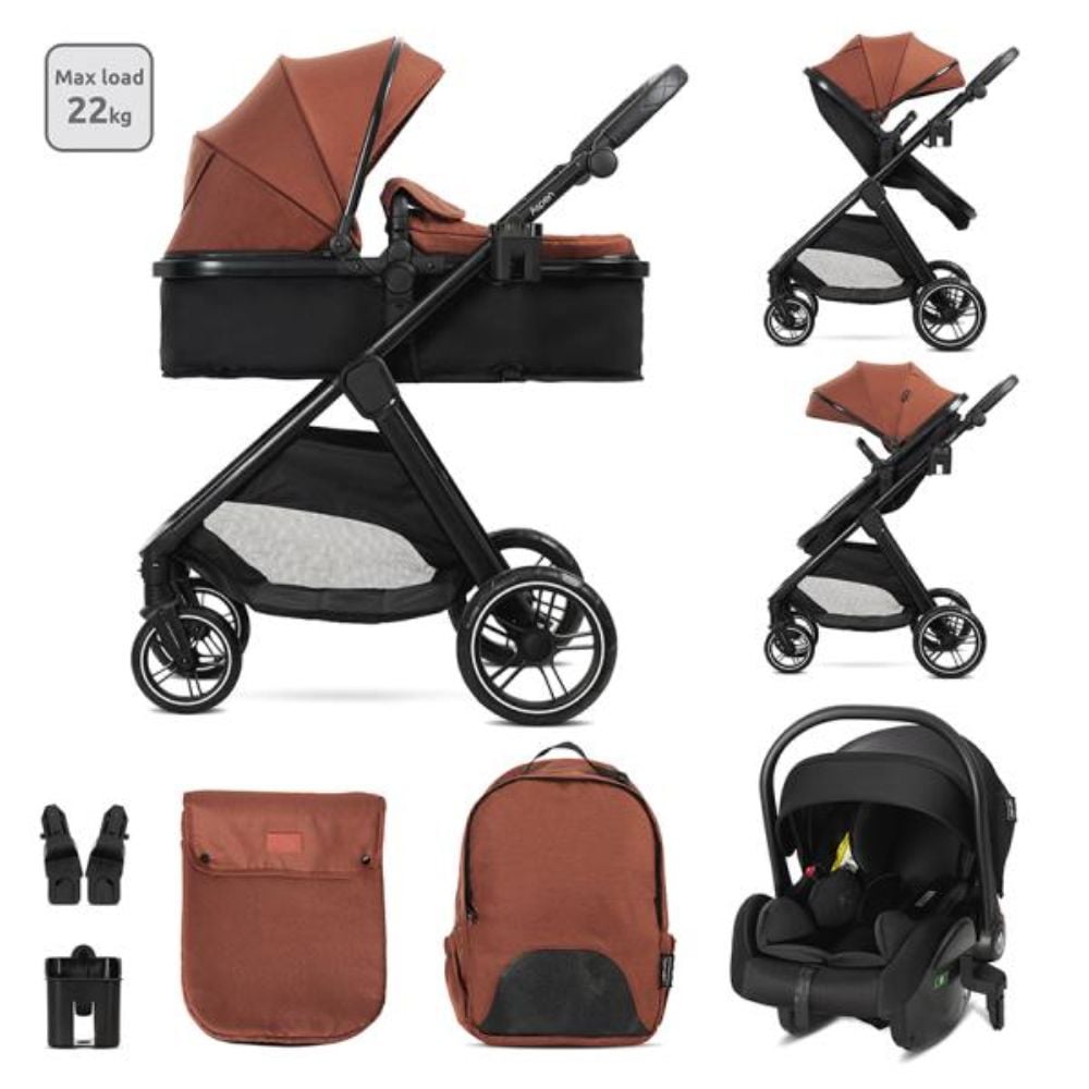 Carucior set 3 in 1, Lorelli Aspen, pana la 22 kg, Picante