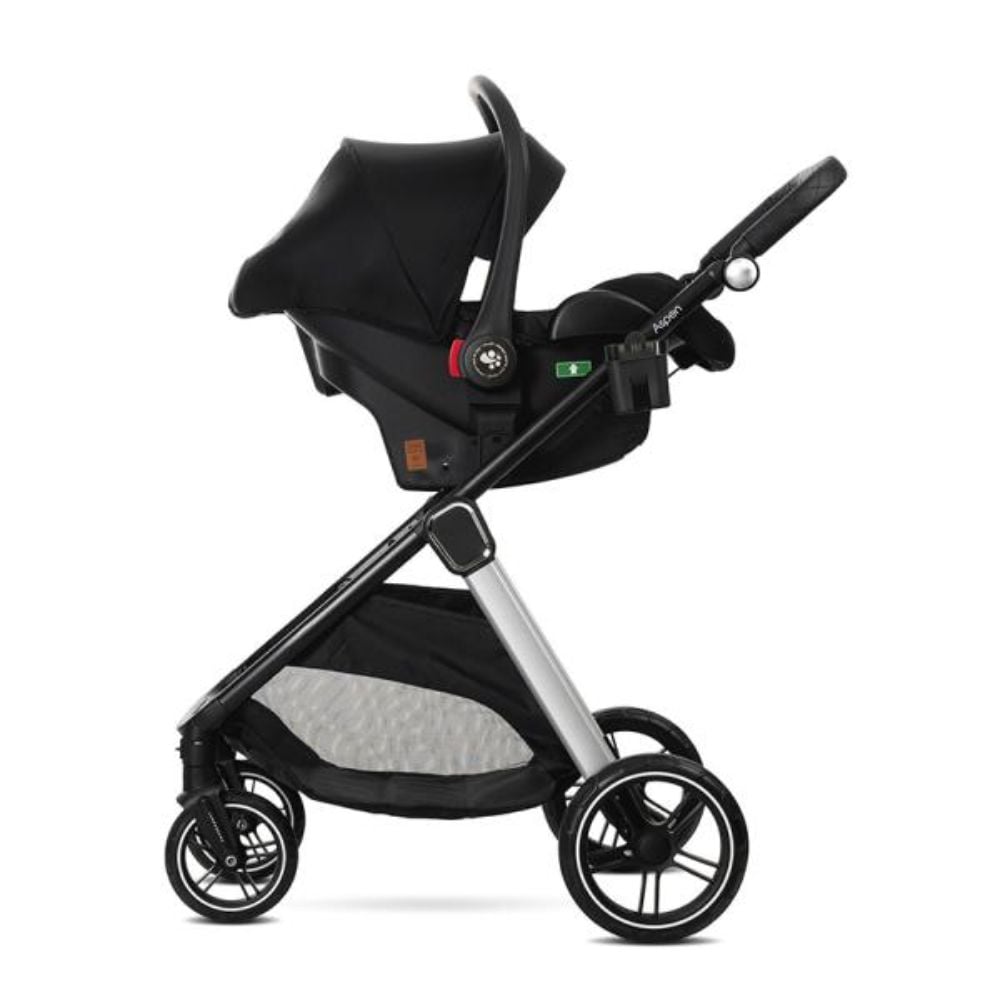Carucior set 3 in 1, Lorelli Aspen, pana la 22 kg, Green