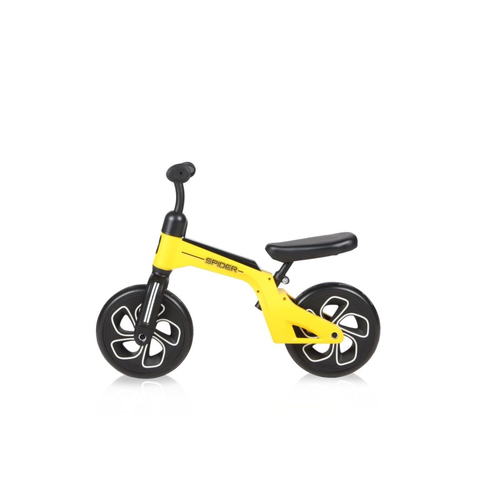 Bicicleta de tranzitie, fara pedale, roti mari, Lorelli Spider, Yellow