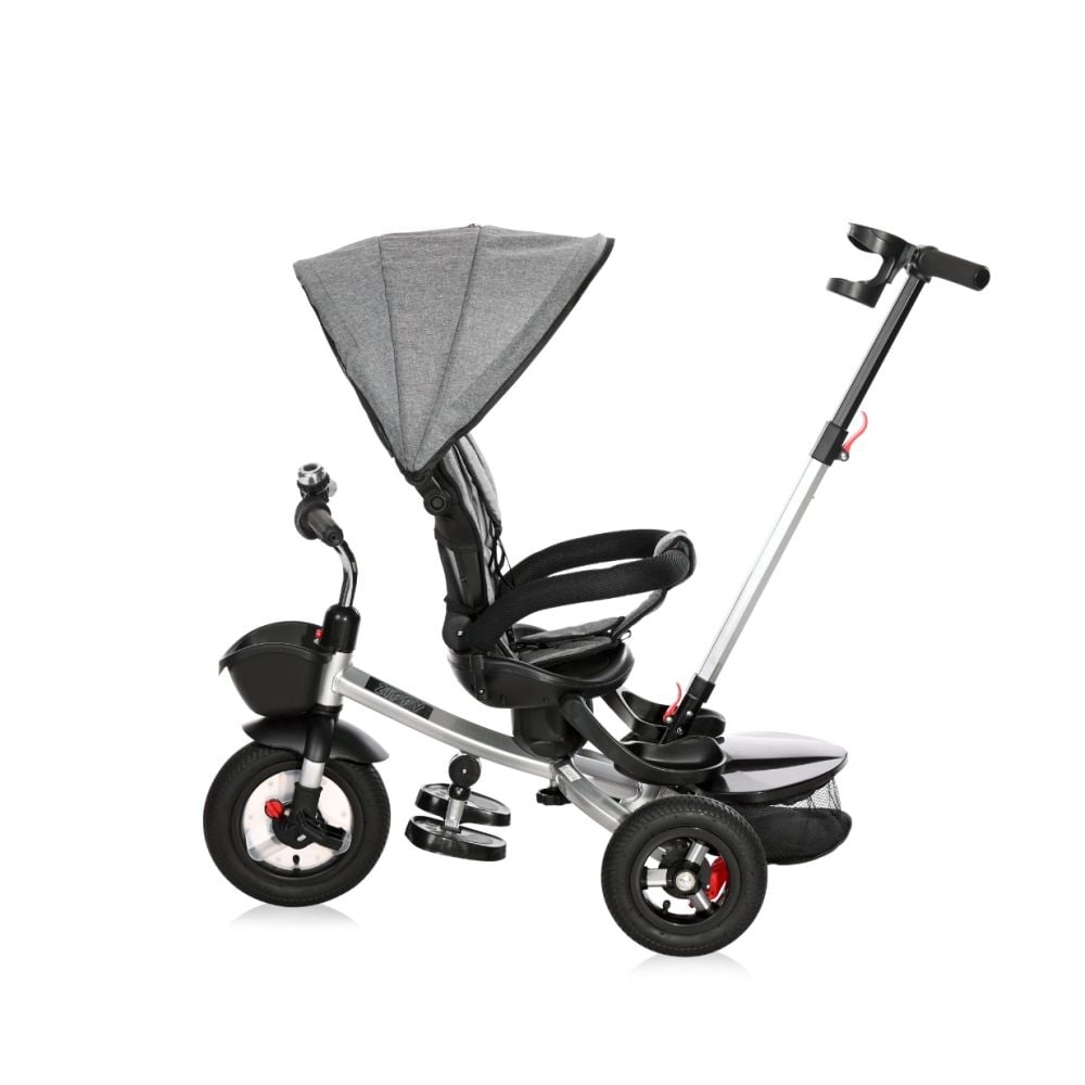 Tricicleta pentru copii, Control Parental, 12-36 Luni, Lorelli Zippy Air, Graphite