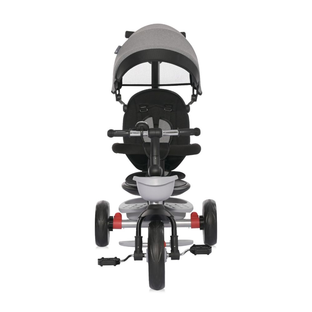 Tricicleta pentru copii cu sezut rotativ la 360 grade, Lorelli Revel, 1-5 ani, Grey