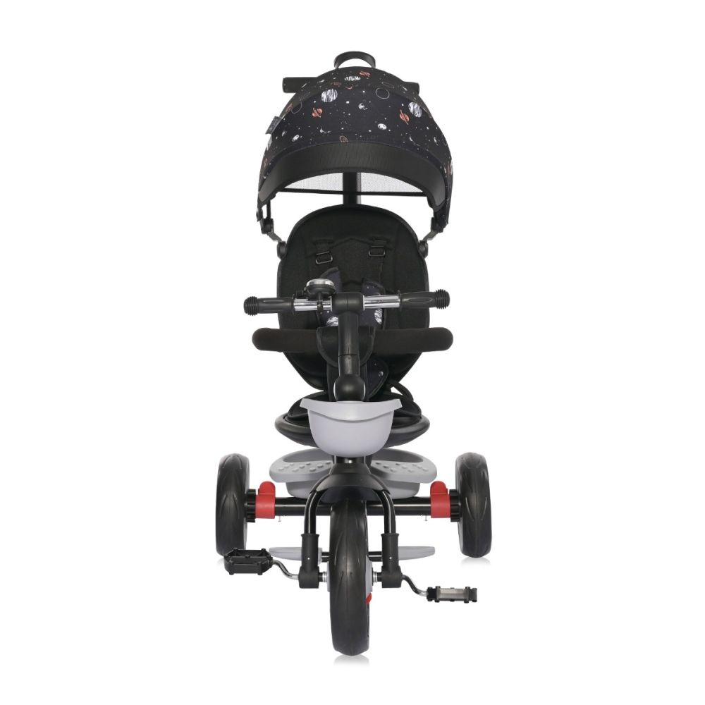 Tricicleta pentru copii cu sezut rotativ la 360 grade, Lorelli Revel, 1-5 ani, Black Cosmos