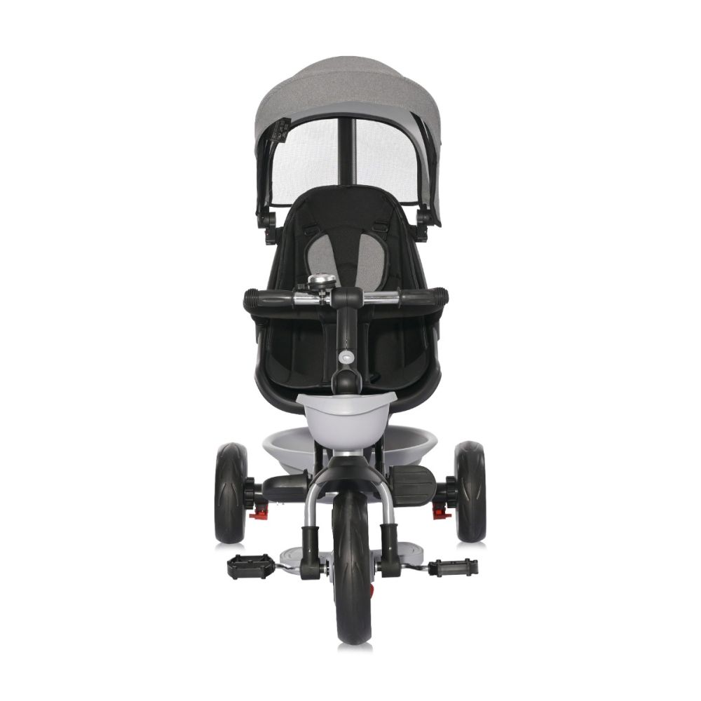 Tricicleta pentru copii cu sezut reversibil, Lorelli Voyage, 1-5 ani, Grey
