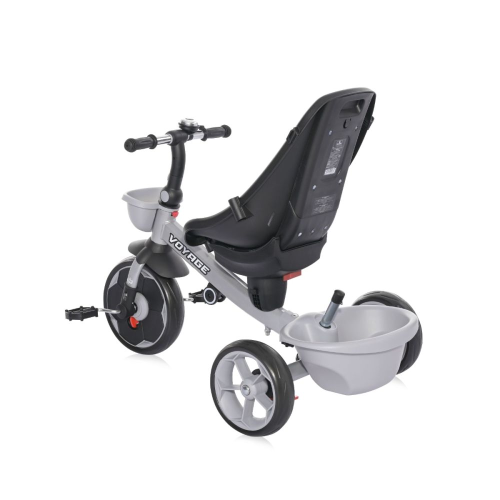 Tricicleta pentru copii cu sezut reversibil, Lorelli Voyage, 1-5 ani, Grey