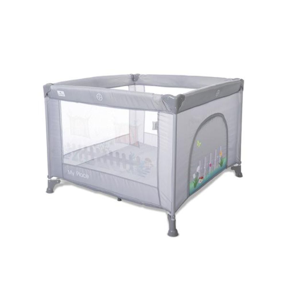 Tarc de joaca tip casuta, Lorelli My Place, 100 x 100 x 125 cm, Grey