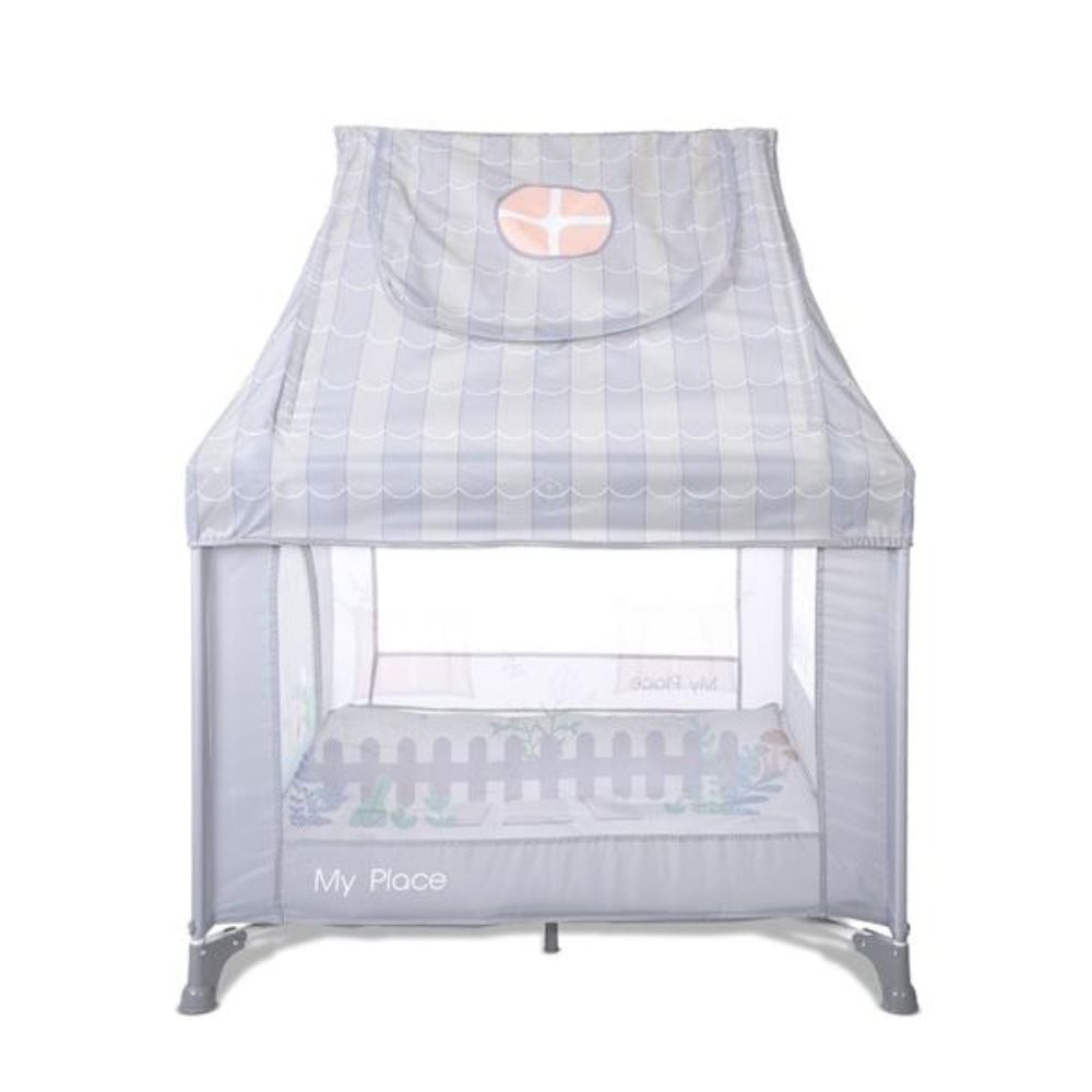 Tarc de joaca tip casuta, Lorelli My Place, 100 x 100 x 125 cm, Grey