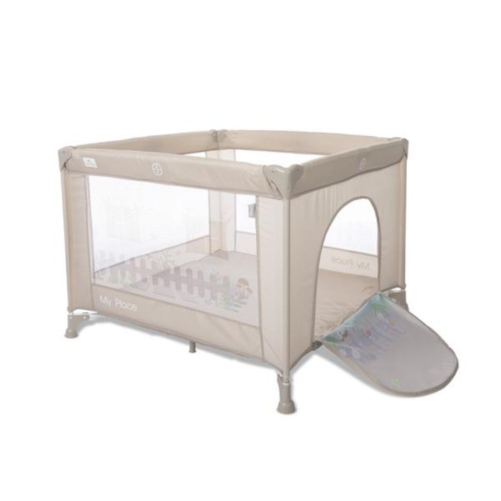 Tarc de joaca tip casuta, Lorelli My Place, 100 x 100 x 125 cm, Beige