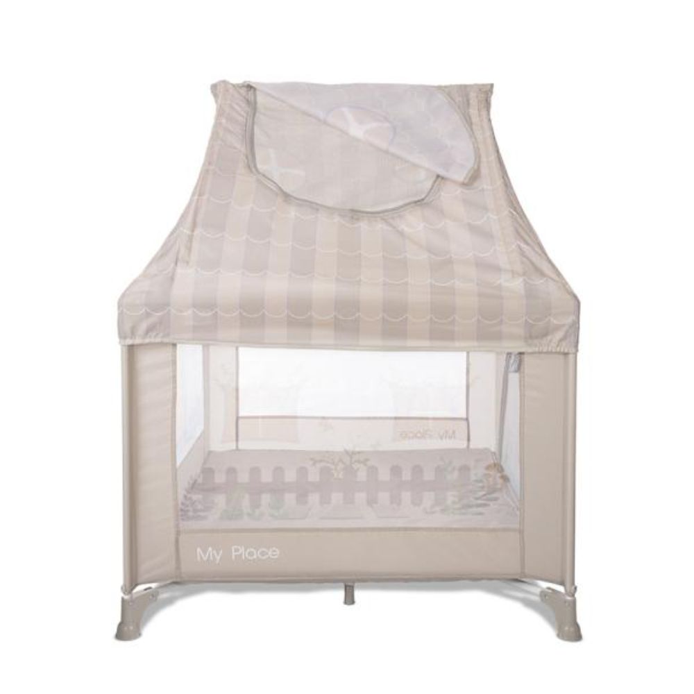 Tarc de joaca tip casuta, Lorelli My Place, 100 x 100 x 125 cm, Beige